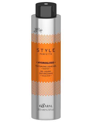 Style Perfetto Жидкий гель для текстурирования волос Hydrogloss 200мл. Kaaral. Цвет: серебристый, оранжевый