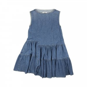 Джинсовое платье без рукавов , цвет Синий MM6 Maison Margiela