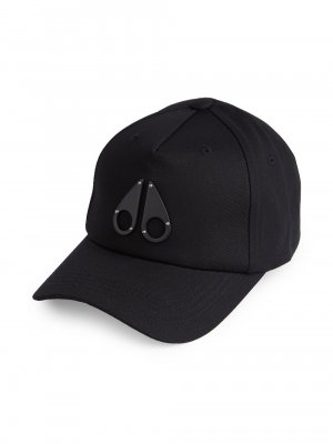 Хлопковая кепка с логотипом , черный Moose Knuckles