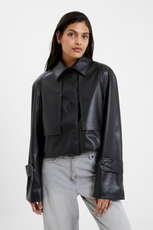 Куртка Crolenda из полиуретана , черный French Connection