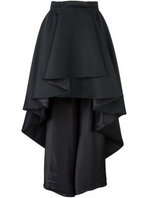 Асимметричная юбка Christian Pellizzari. Цвет: чёрный