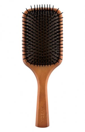 Деревянная массажная щетка для волос Paddle Brush Aveda. Цвет: бесцветный