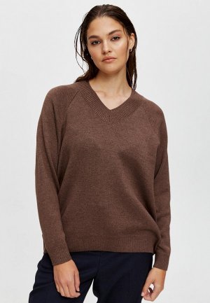 Пуловер 4forms. Цвет: коричневый