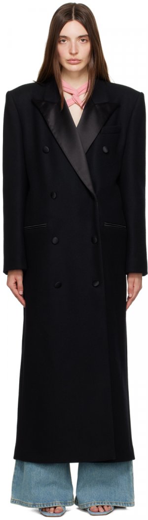 Черное классическое пальто Magda Butrym