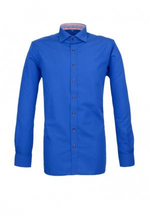 Рубашка Eterna Modern Fit. Цвет: синий