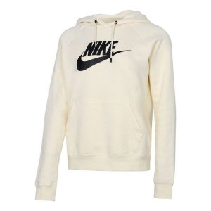 Толстовка (WMNS) Sportswear Essential Fleece Hoodie 'Light Bone', бежевый Nike