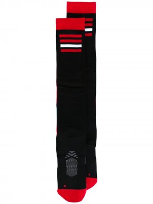 Носки с полосками KTZ. Цвет: черный
