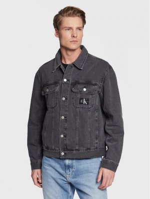 Джинсовая куртка стандартного кроя, серый Calvin Klein