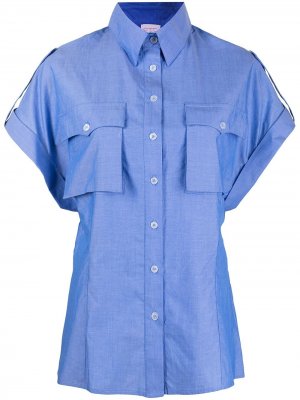 Рубашка с короткими рукавами Stella Jean. Цвет: синий