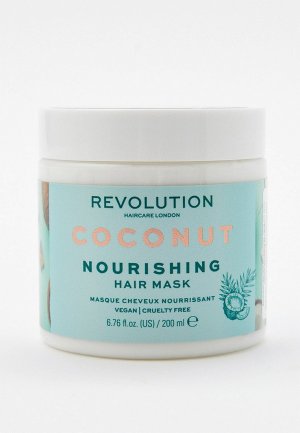 Маска для волос Revolution Haircare Mask Nourishing Coconut, 200 мл. Цвет: прозрачный
