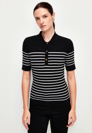 Поло Short Sleeve , цвет striped black adL
