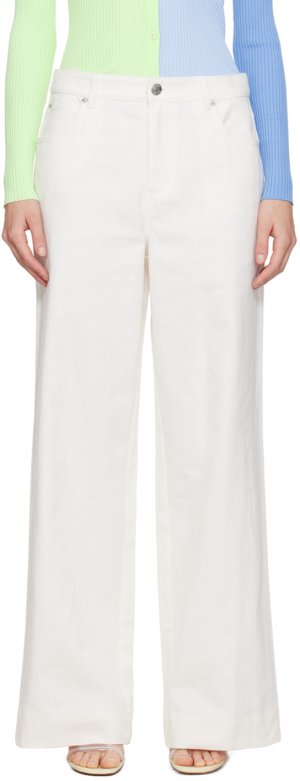 Белые джинсовые брюки Greyson Staud