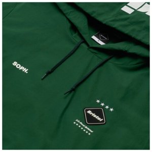Мужская куртка анорак Logo Applique Pullover Hoodie зелёный , Размер XL F.C. Real Bristol. Цвет: зеленый