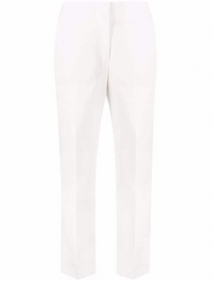 Cropped cotton trousers Jil Sander. Цвет: белый
