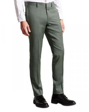 Lappet Зеленые костюмные брюки стандартного кроя премиум-класса , цвет Green Ted Baker