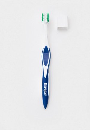 Зубная щетка Biorepair для комплексной защиты, Изогнутая, Средней жесткости. Цвет: синий