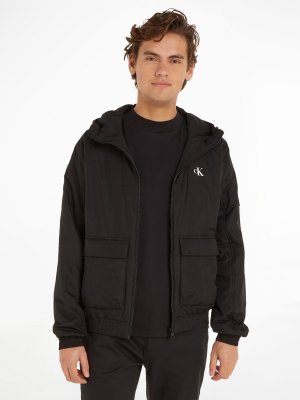 Утепленная куртка Harrington , черная Calvin Klein