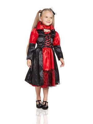 Маскарадный костюм королевы вампиров для девочки La Mascarade. Цвет: красный, черный