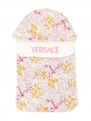 Спальный конверт с принтом Barocco Edera Young Versace. Цвет: розовый