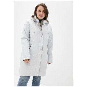 Пальто , размер 36(46RU), черный, белый Maritta. Цвет: черный/белый