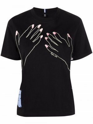 Hands-print T-shirt MCQ. Цвет: черный