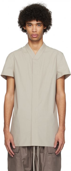 Белоснежная рубашка для гольфа Rick Owens