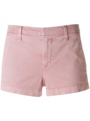 Джинсовые шорты с потайной застежкой J Brand. Цвет: розовый
