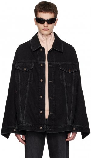 Черная джинсовая куртка свободного кроя Acne Studios