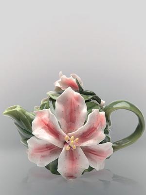 Заварочный чайник Pavone. Цвет: зеленый, белый, бордовый