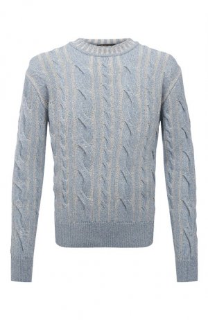 Кашемировый свитер Loro Piana. Цвет: голубой
