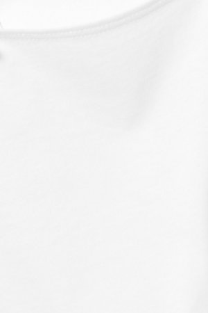 Облегающий топ с длинными рукавами и вырезом-лодочкой , белый H&M