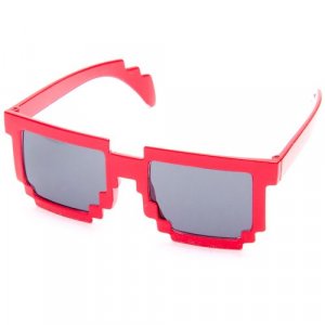 Солнцезащитные очки , вайфареры, оправа: пластик, красный Maskbro. Цвет: красный