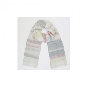 Шаль, платок, палантин Хлопок + люрекс, 90*190 см, 1 шт. Gerasim shop. Цвет: розовый/серебристый