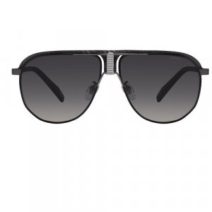 Солнцезащитные очки F82 K56P Carbon Fiber, серый Chopard. Цвет: серый