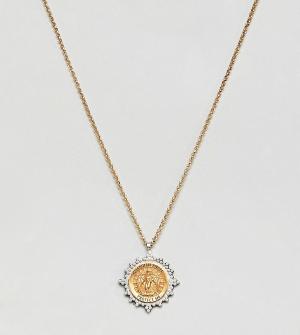 Ожерелье с покрытием золотом и серебром Dogeared. Цвет: золотой