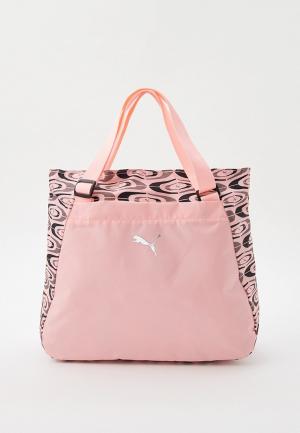 Сумка спортивная PUMA AT ESS Tote Bag Retro Glam Future Pink. Цвет: розовый