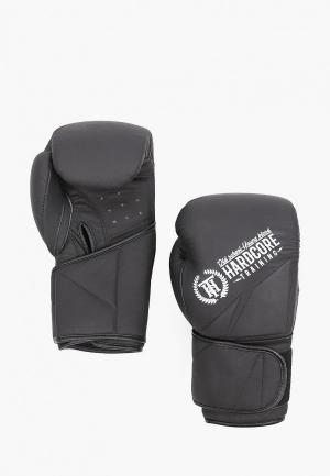 Перчатки боксерские Hardcore Training Techno Boxing Gloves. Цвет: черный