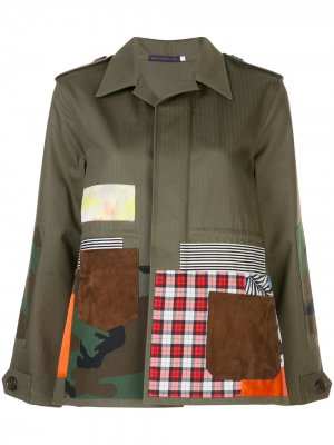 Куртка в технике пэчворк Harvey Faircloth. Цвет: зеленый
