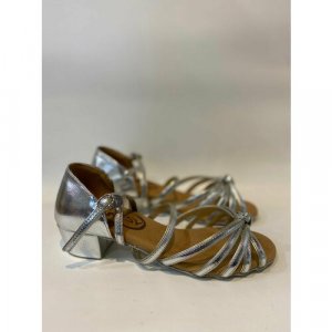 Туфли для танцев , размер 37, серебряный ennesy via. Цвет: серебристый
