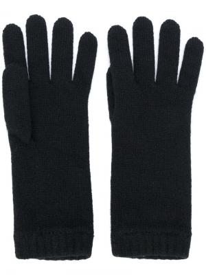 Кашемировые перчатки Pringle Of Scotland. Цвет: чёрный