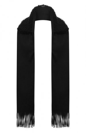 Кашемировый шарф Giorgio Armani. Цвет: синий
