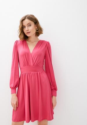 Платье By Swan с подплечниками. Цвет: розовый