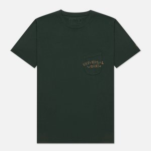 Мужская футболка Print Pocket Organic Jersey Universal Works. Цвет: зелёный
