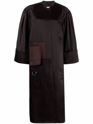 Пальто оверсайз со вставками Maison Margiela. Цвет: черный