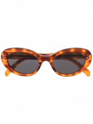 Солнцезащитные очки в оправе кошачий глаз Celine Eyewear. Цвет: коричневый