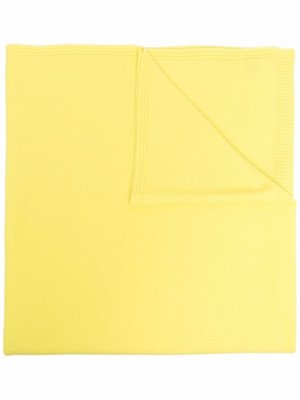 Кашемировый шарф тонкой вязки Antonella Rizza. Цвет: желтый