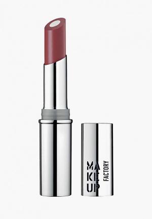 Помада Make Up Factory с мерцающим стержнем Inner Glow Lip Color т.40 классическая умбра. Цвет: коричневый