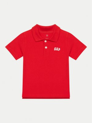 Рубашка поло стандартного кроя Gap, красный GAP