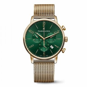 Наручные часы , зеленый, золотой Maurice Lacroix. Цвет: золотистый/зеленый