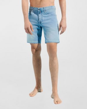 Мужские светло-выцветшие джинсовые шорты Vilebrequin